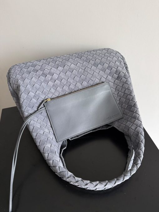 Bottega Veneta Campana Large Intrecciato Suede Shoulder Bag - Image 5