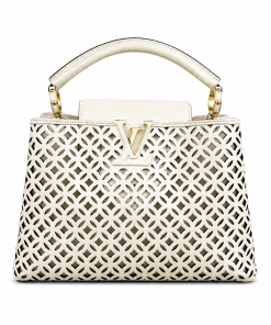 Louis Vuitton Capucines BB Garden Party Bag White