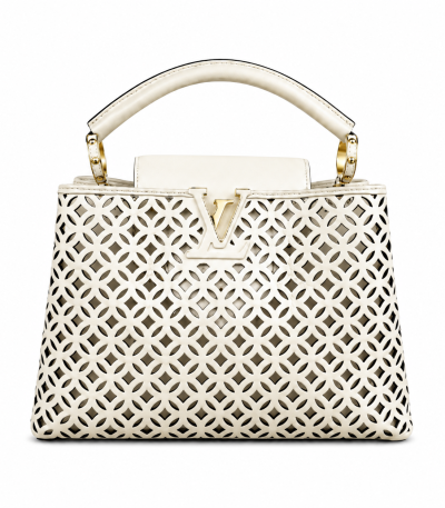 Louis Vuitton Capucines BB Garden Party Bag White