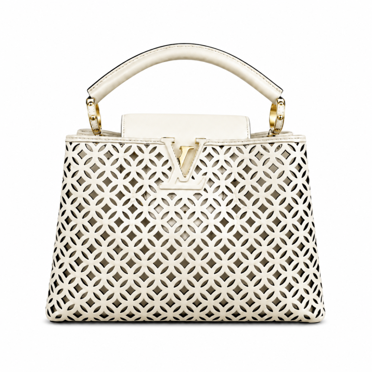 Louis Vuitton Capucines BB Garden Party Bag White
