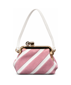 Jacquemus Le Calino Bag Pink Stripe Diagonal Stripe Clasp