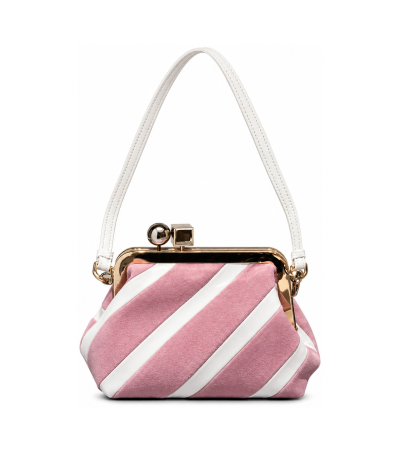 Jacquemus Le Calino Bag Pink Stripe Diagonal Stripe Clasp