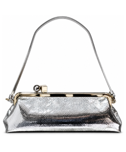 Jacquemus Le Bambimou Long Bag Silver Metallic Snake