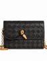 Bottega Veneta Andiamo Pouch on Chain Black