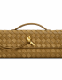 Bottega Veneta Andiamo Clutch Intrecciato Leather Olive detail