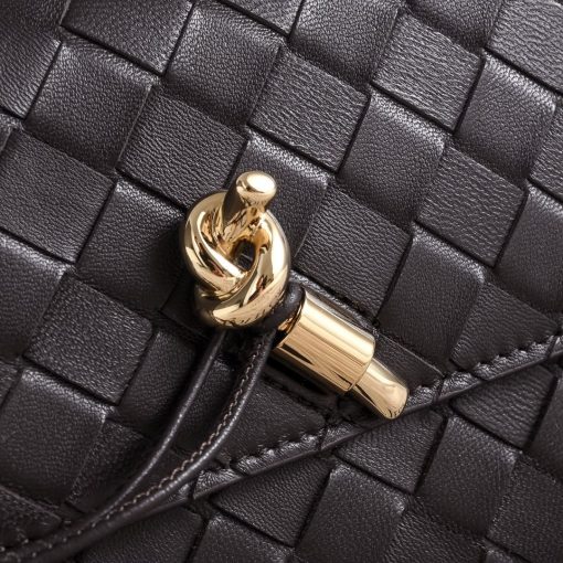 Bottega Veneta Andiamo Pouch on Chain Black - Image 4