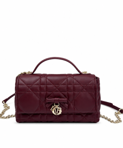 Dior Lady D-Joy Bag Cannage Lambskin Burgundy