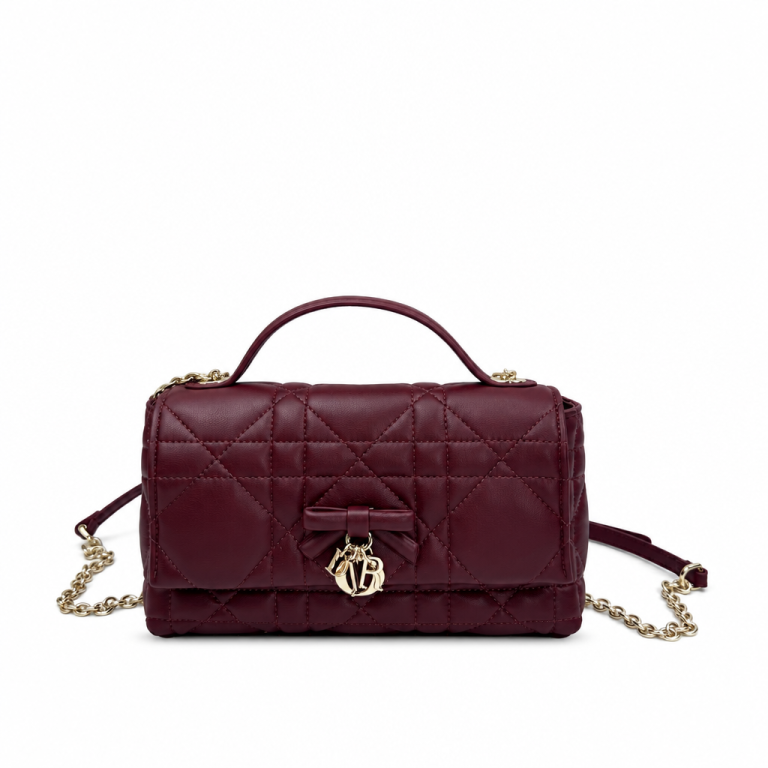 Dior Lady D-Joy Bag Cannage Lambskin Burgundy