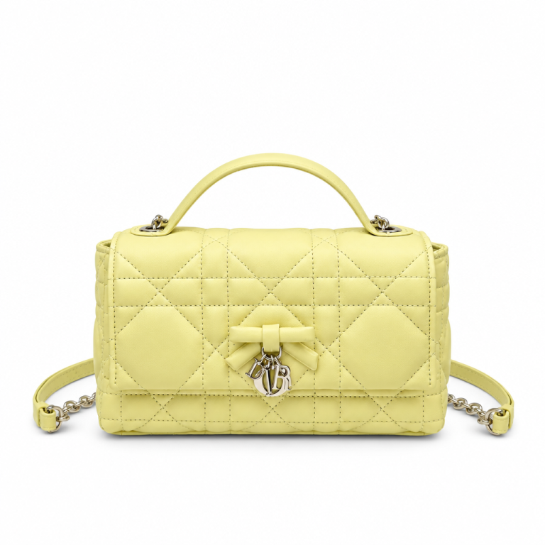 Dior Miss Dior Mini Bag Yellow Cannage Lambskin