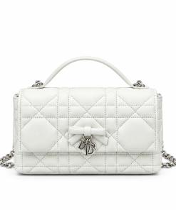 Dior Miss Dior Mini Bag White Cannage Lambskin