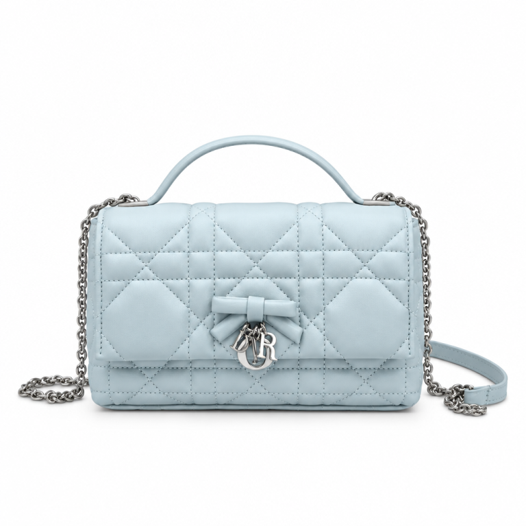 Dior Miss Dior Mini Bag Light Blue Cannage Lambskin