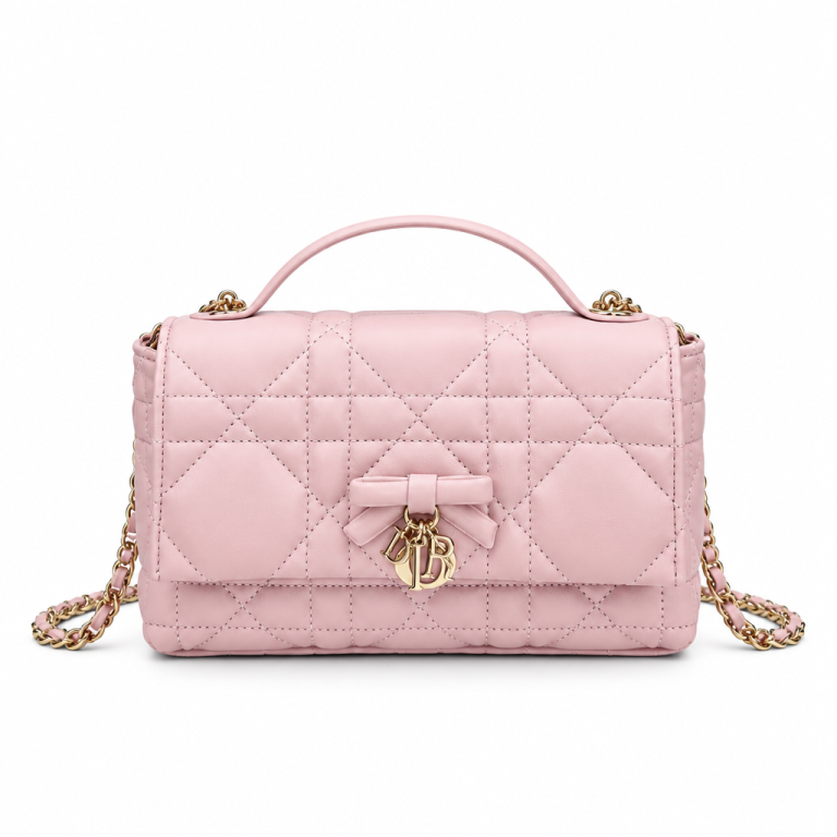 Dior Miss Dior Mini Bag Pink Cannage Lambskin