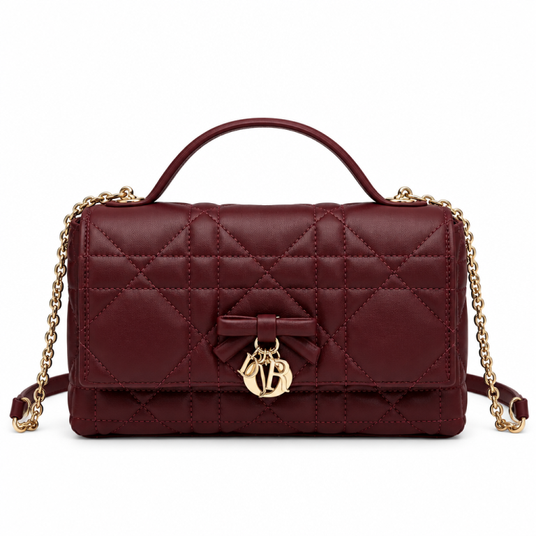 Dior Lady D-Joy Bag Cannage Lambskin Burgundy