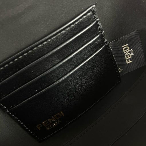 FENDI C'mon Mini Saddle Bag - Black - Image 7