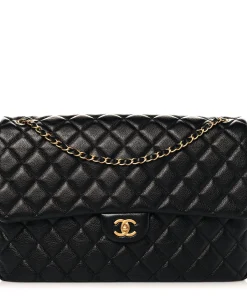 Chanel Caviar Quilted XXL Travel Flap Bag Black