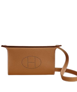 Hermes Videpoches Bag Togo Calfskin in a Gold
