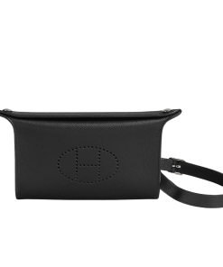 Hermes Videpoches Bag Togo Calfskin in a Black