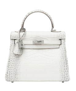 Hermes Kelly 28 Matte Niloticus Crocodile Himalaya Retourne