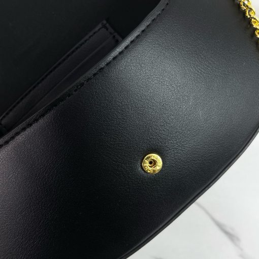 FENDI C'mon Mini Saddle Bag - Black - Image 8