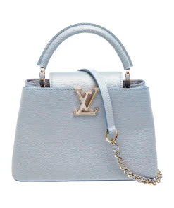 Louis Vuitton LV Capucines BB Handle Bag Baby Blue