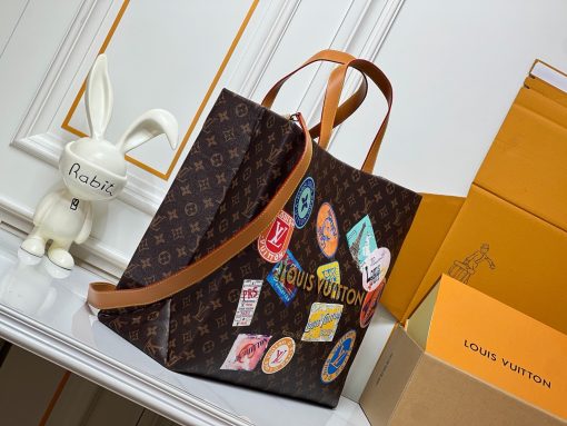 Louis Vuitton Classic Monogram Stamps OnTheGo GM Tote Bag - Image 2