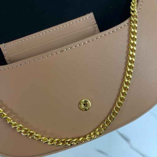 FENDI C'mon Mini Saddle Bag - Tan - Image 8