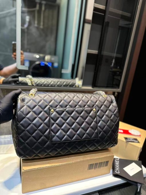 Chanel Caviar Quilted XXL Travel Flap Bag Black - Image 3