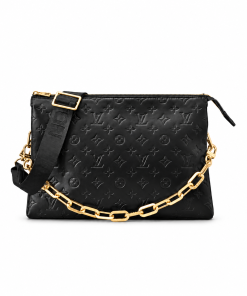 Louis Vuitton Coussin GM Black Monogram Empreinte Leather Gold Hardware