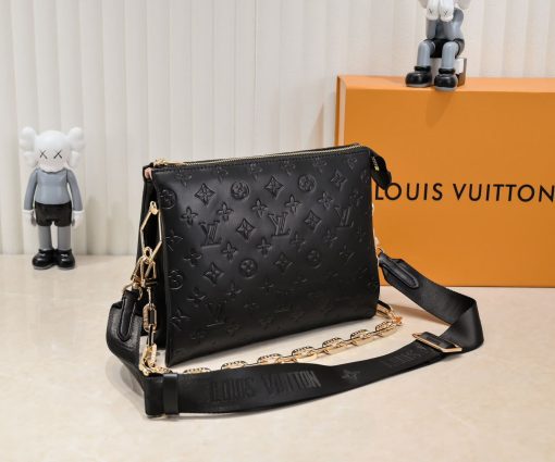 Louis Vuitton Coussin GM Black Monogram Empreinte Leather Gold Hardware - Image 9