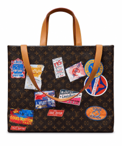 Louis Vuitton Classic Monogram Stamps OnTheGo GM Tote Bag