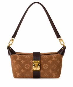 LV Monogram Suede S-Lock - Front View