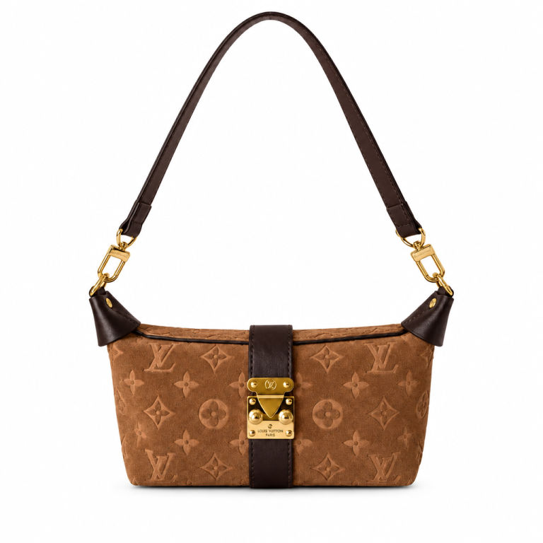 LV Monogram Suede S-Lock - Front View